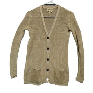Ralph Lauren Denim & Supply‎ Women XS Knit Cardigan Sweater Button Linen Blend